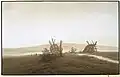 Caspar David Friedrich: Tollense-See, um 1806, Sepia-Zeichnung, 24,5 × 39 cm