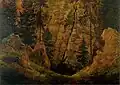 Caspar David Friedrich: Felsental (Das Grab des Arminius) (um 1813)