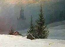 Caspar David Friedrich: Winterlandschaft mit Kirche, 1811