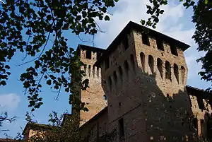 Castello della Rocca (Montecchio Emilia), im Besitz der Terzi von 1402–1409