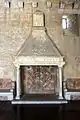 Der offene Kamin im Thronsaal