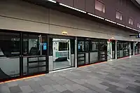Bahnsteigtüren in der Station Castle Hill der Sydney Metro