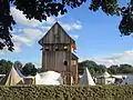 Burgturm des Castrum Vechtense am Tag der Einweihung (28. September 2013)