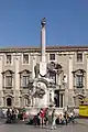 Guttae als Kapitellersatz am Palazzo Degli Elefanti in Catania