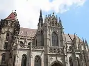 Elisabethdom in Košice, 15. Jh., ein Mittelding aus Basilika und Zentralbau