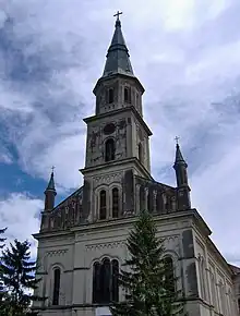 Katholische Kirche Ečka im neoromanischen Stil