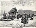 Kroaten in Bosnien  feiern die Heilige Messe unter freiem Himmel (1901)