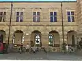 Seitenfassade im Hof