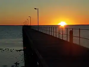 Sonnenuntergang am Jetty von Ceduna