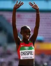 Celliphine Chepteek Chespol belegte Rang sechs