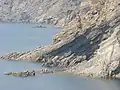 Die Punta l'Ocell, Beginn der Staatsgrenze