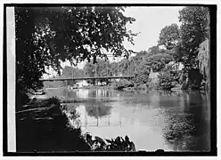 Die Chain Bridge zwischen 1909 und 1923