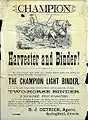 Advertising Handbill 1882
