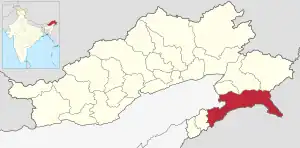 Lagekarte des Distrikts