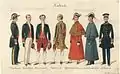 Uniformen der Lakaien des kaiserlichen Hofes (1855)