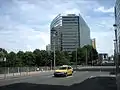 Das renovierte Charlemagne von der Rue de la Loi aus gesehen