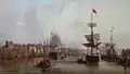 Le port de Rouen vue générale (1855)