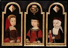 Der spanische Thronfolger Carlos und seine beiden Schwestern Leonor und Isabel