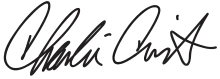 Unterschrift von Charlie Crist