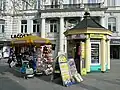 Historischer Kiosk am Kurfürstendamm Ecke Uhlandstraße