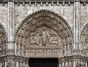 Chartres, Kathedrale, Königsportal, um 1150