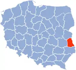 Lage der Woiwodschaft Chełm