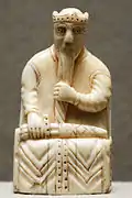 Elfenbein-Schachfigur, Wikingerzeit, 12. Jh.