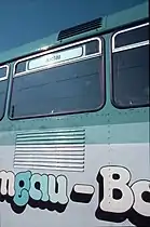 Chiemgaubahn-Schienenbus: Außenlackierung