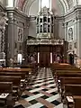 Die Orgel auf der Empore über dem Haupteingang