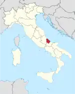 Lage innerhalb Italiens