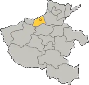 Lage Jiaozuos in Henan