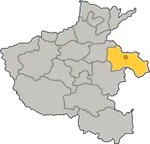 Lage Shangqius in Henan