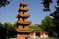 Im chinesischen Stil gestaltetes Gebäude