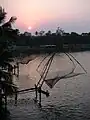 Chinesische Fischernetze in Kollam