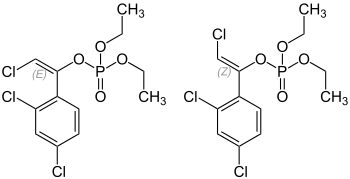 Strukturformel von Chlorfenvinphos