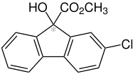 Strukturformel von Chlorflurenol