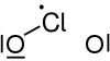 Strukturformel von Chlordioxid