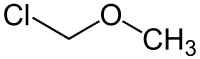 Strukturformel von (Chlormethyl)methylether