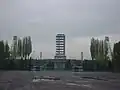 Der zum Stadiongelände gehörende Turm wurde 2008 abgerissen (2002)