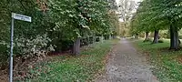 Christian-Boeck Allee zwischen Torhaus und Aussichtsbastion.