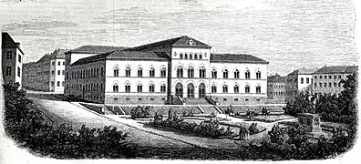 Abgelehnter Entwurf von Hansen
