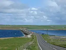 Damm zwischen Lamb Holm und Mainland