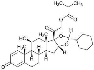 Strukturformel von Ciclesonid