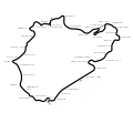 Streckenverlauf 1983–1984 während des Neubaus der Grand-Prix-Strecke