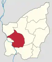 Lage der Gemeinde innerhalb San Marinos