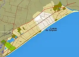 Lage Lomas de Solymars in der Ciudad de la Costa