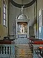 Sakramentsaltar im Chor des linken Seitenschiffs