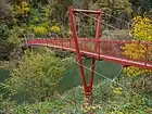 Hängebrücke über den Doubs bei Clairbié (gebaut 1992)