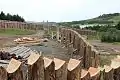 Palisade zur Burg des Clan-Chiefs (Stand 2011)