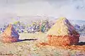 Claude Monet: Getreideschober in der Morgensonne, zwischen 1890 und 1891.